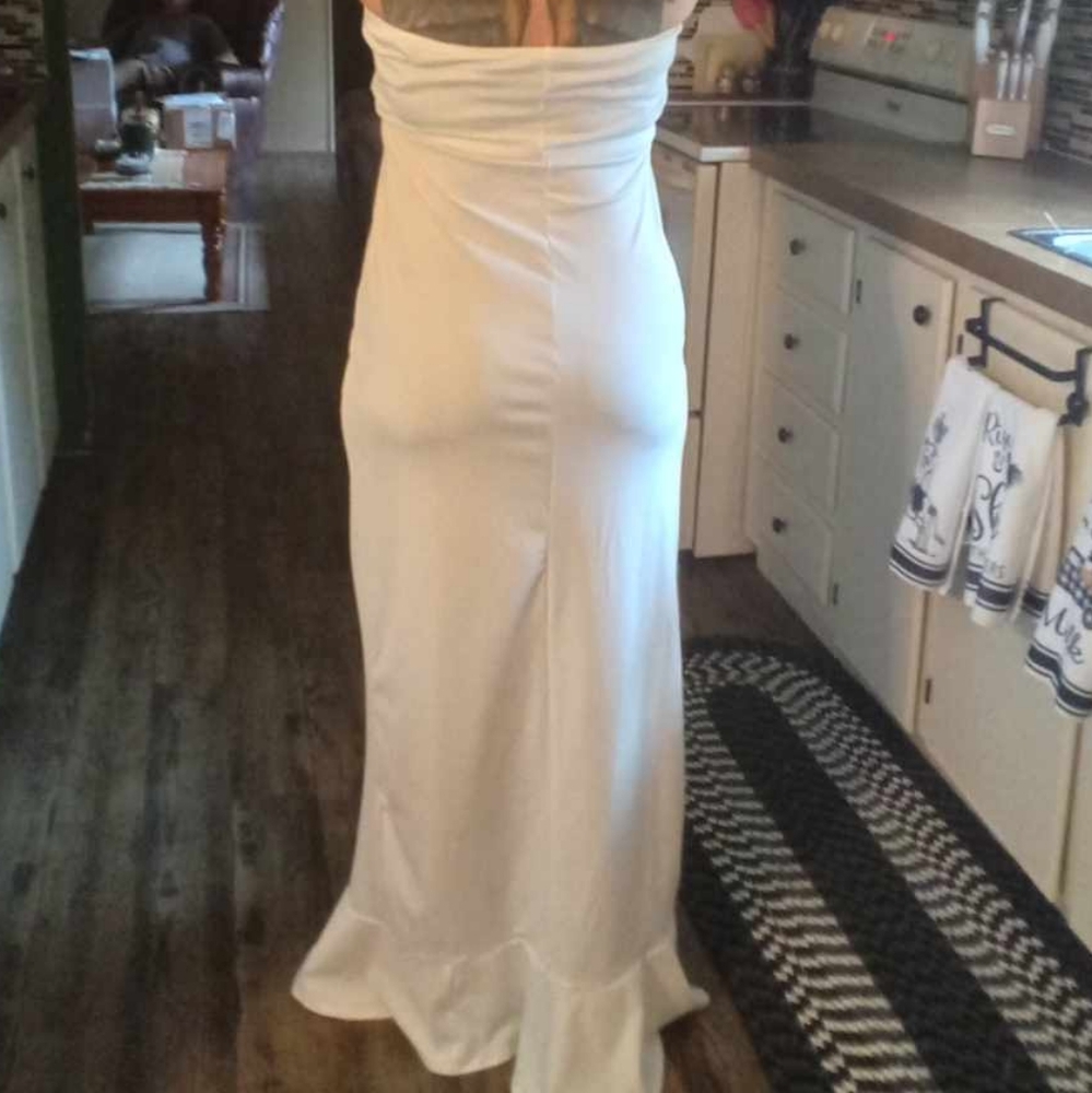 Elegant White Evening Gown